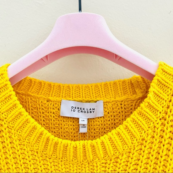 NWT: DEREK LAM 10 CROSBY | Layla Ombre Cropped Sweater - Picture 2 of 7